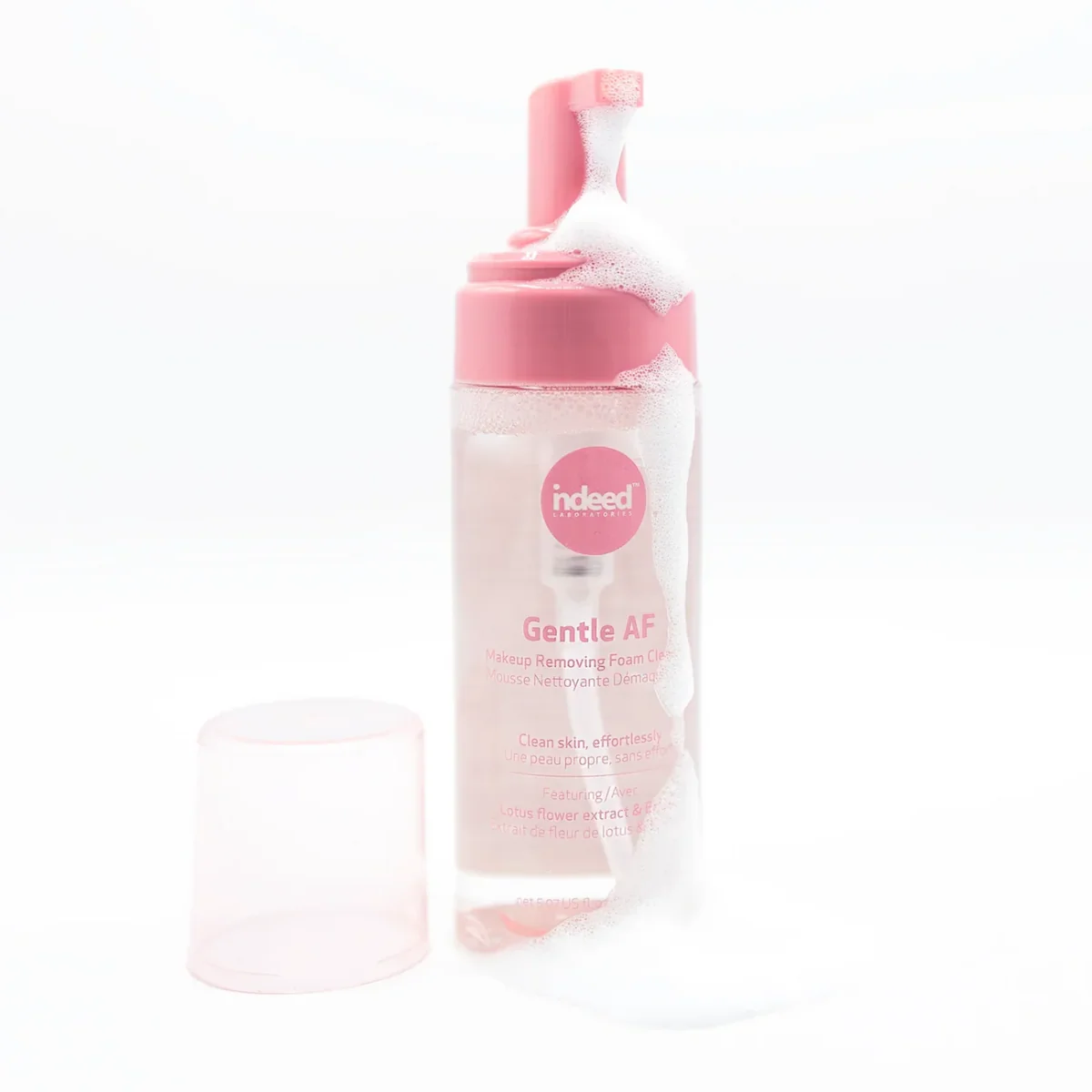 Spuma de curatare demachianta cu extract de floare de lotus si ectoina Gentle AF, 150ml, Indeed Labs
