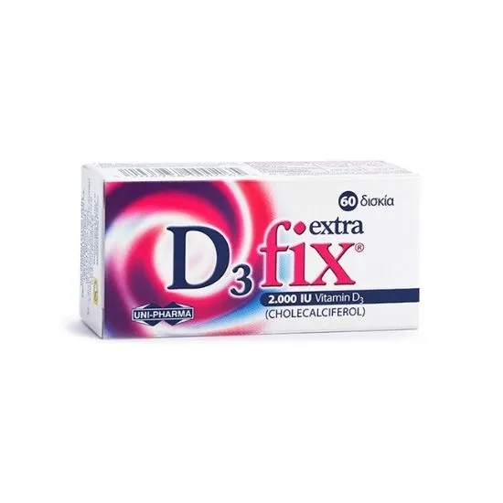 D3fix Extra 2000IU, 60 comprimate, Uni Pharma
