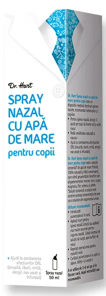 Dr.Hart Spray cu apa de mare pentru copii, 50ml