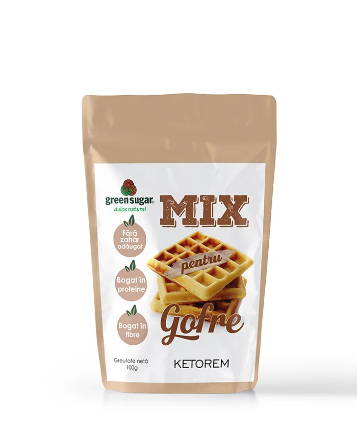 Mix pentru gofre keto, 100g, Laboratoarele Remedia