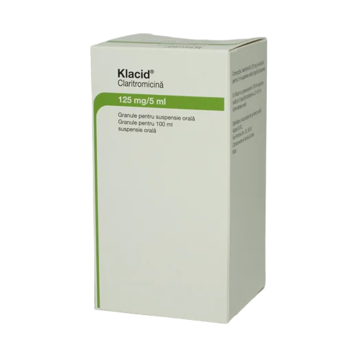 Klacid 125mg/5ml granule pentru suspensie orala, 100ml, Abbott