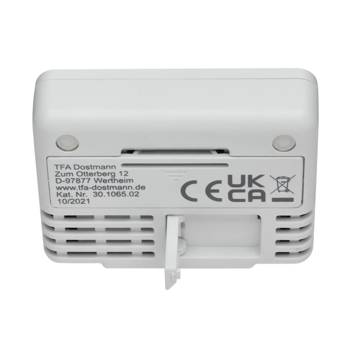 Termometru digital de camera cu suport magnetic alb, 1 bucata, TFA