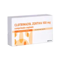 Clotrimazol, 100 mg, 12 comprimate, Zentiva