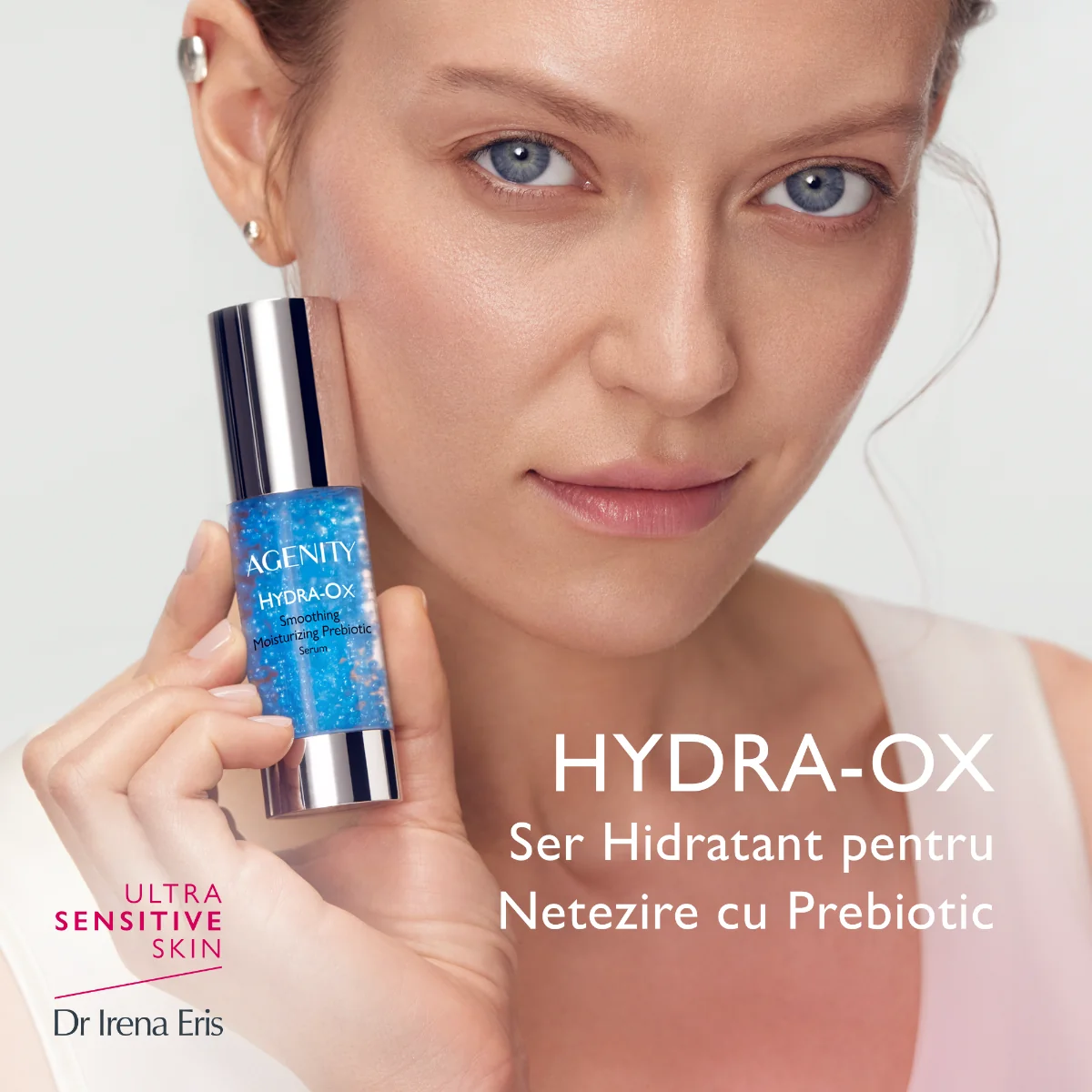 Ser prebiotic hidratant cu efect de netezire Hydra-OX, 30ml, Agenity