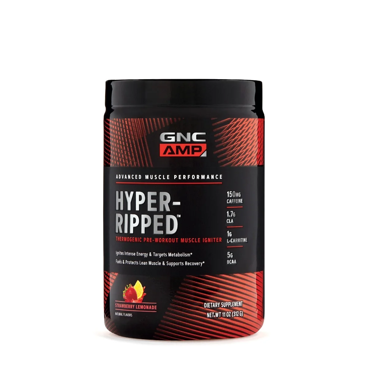 Formula Pre-Workout cu aroma de capsuni AMP, 317.76g, GNC