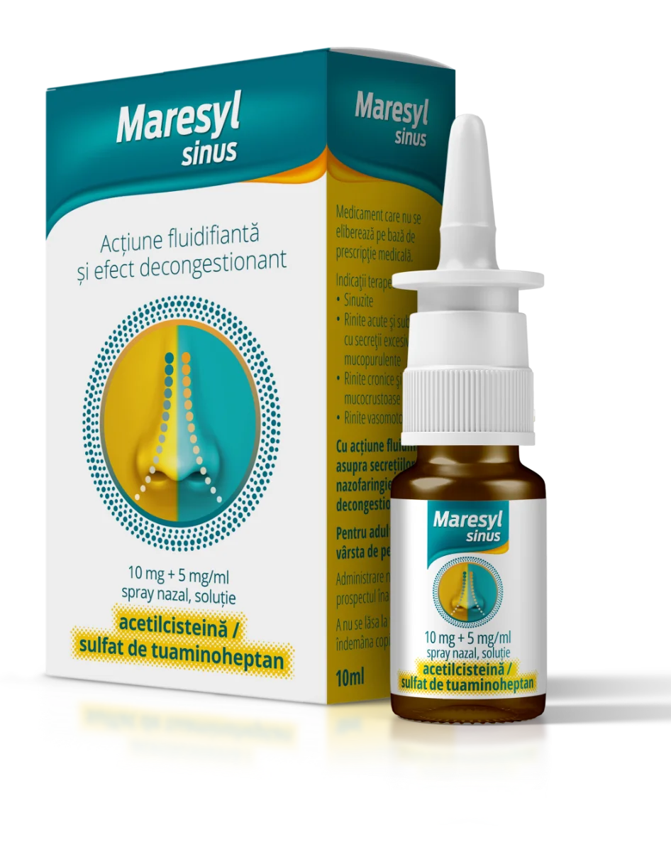 Maresyl Sinus 10 mg + 5 mg/ml spray nazal solutie, 10ml, Dr. Reddys 