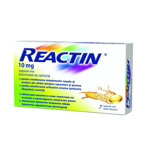 Reactin 10 mg, 7 capsule, McNeil Healthcare