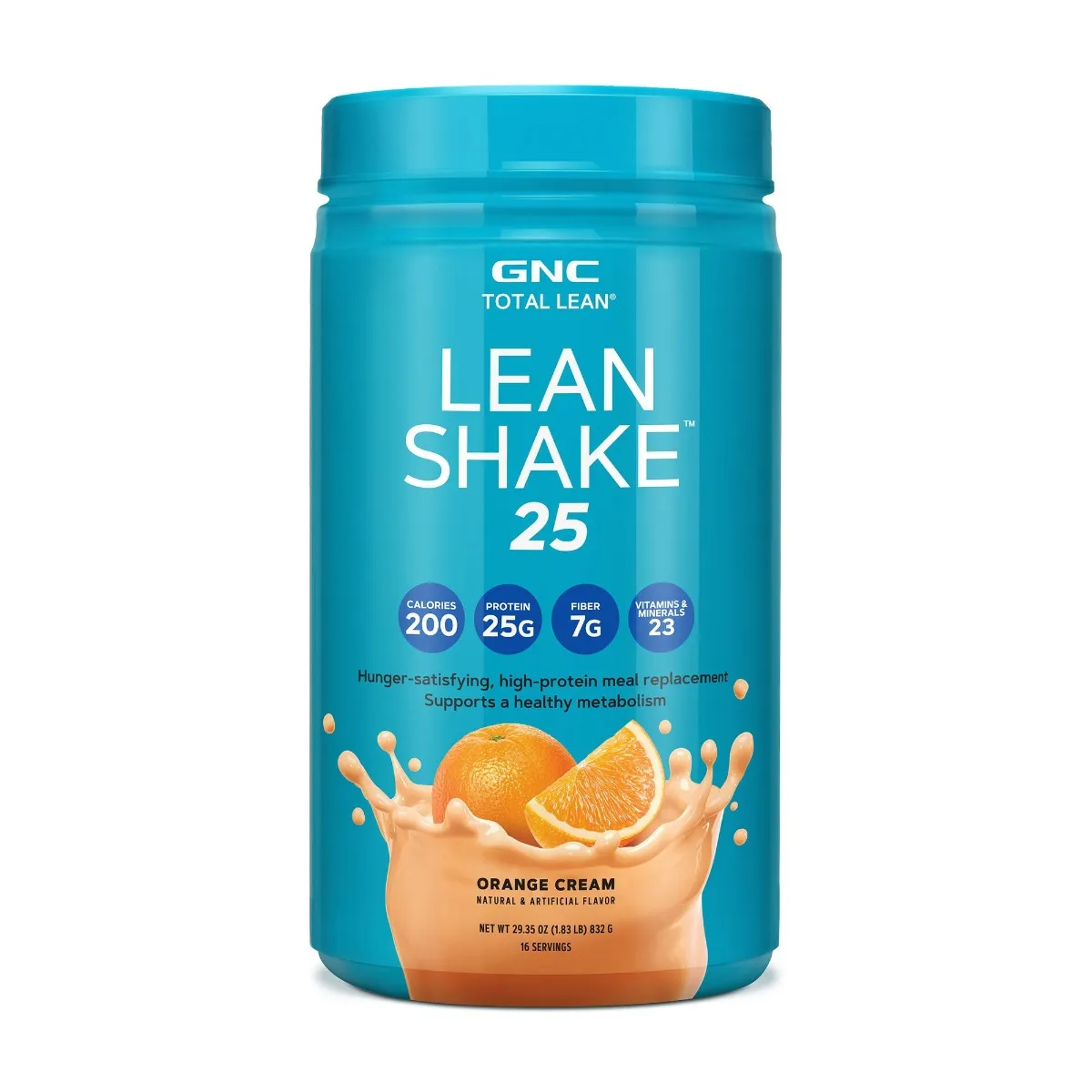 Shake proteic cu aroma de portocale Total Lean, 832g, GNC