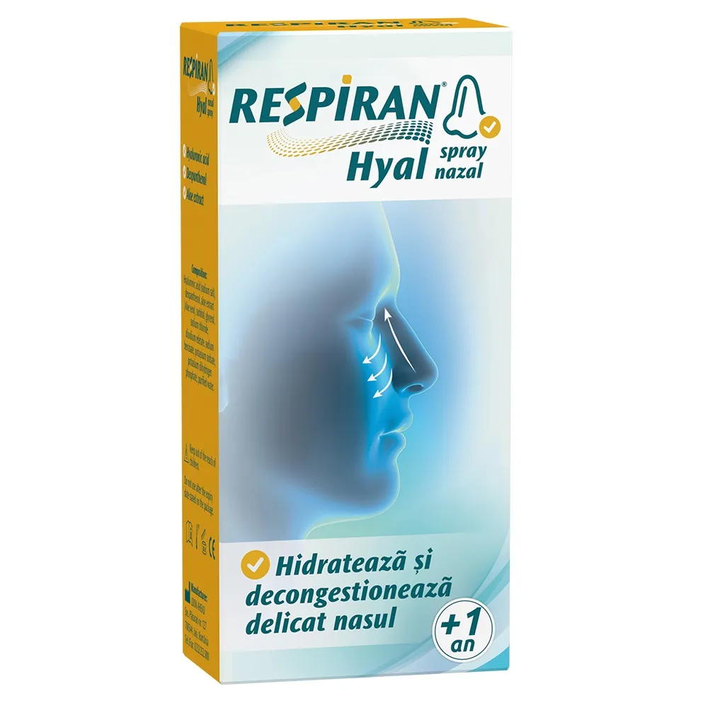 Respiran Hyal spray nazal, 20ml, Fiterman