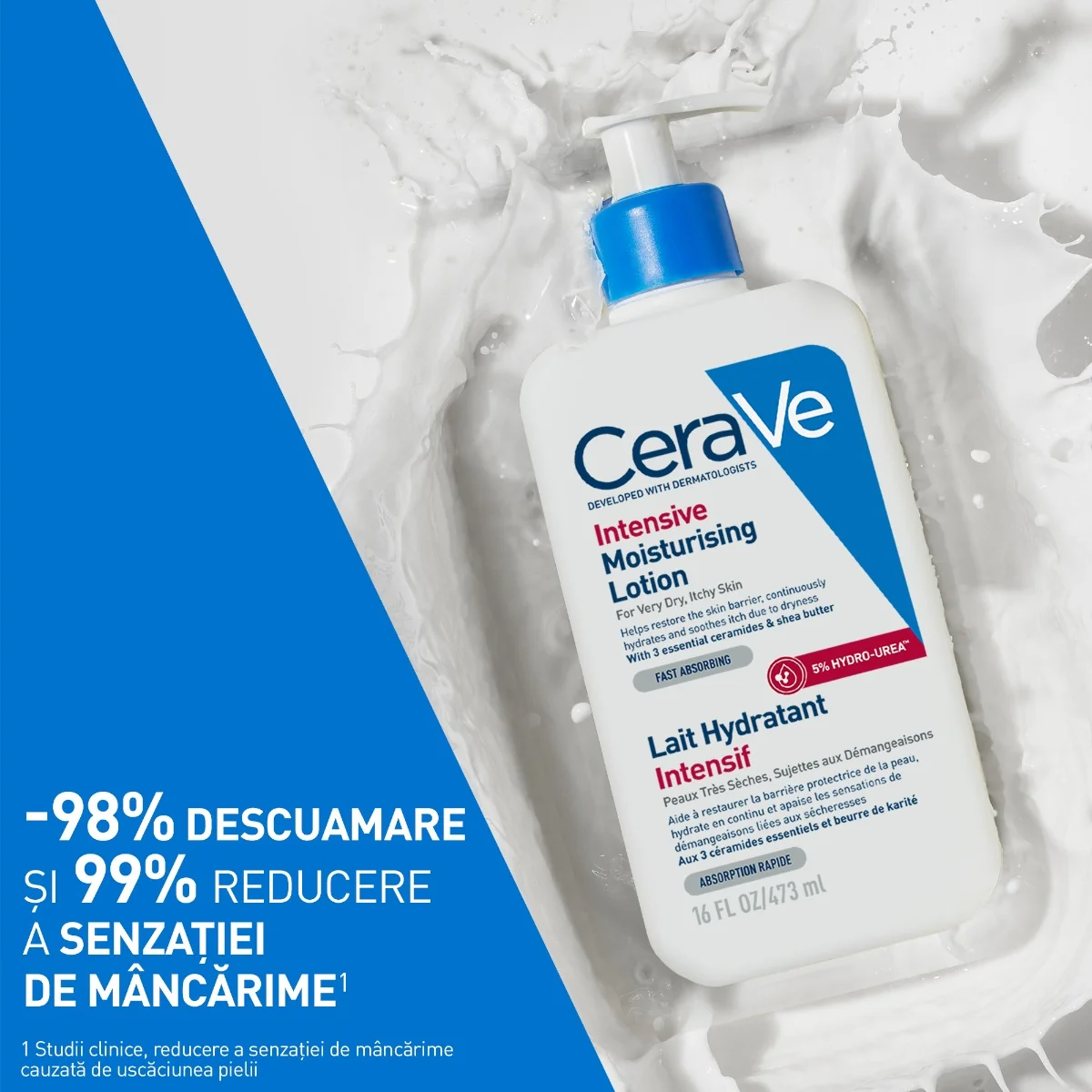 Lotiune intens hidratanta pentru fata si corp, 473ml, CeraVe