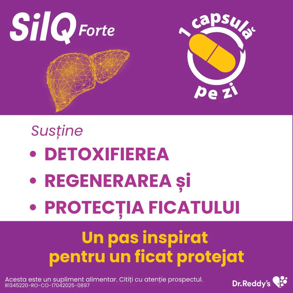 Pachet SilQ Forte Duopack, 2 x 15 capsule, Dr. Reddy's