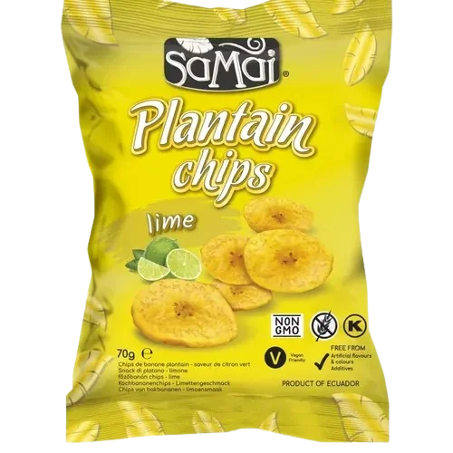 Veggie chips cu sare de mare, Rainforest, 57g, Samai