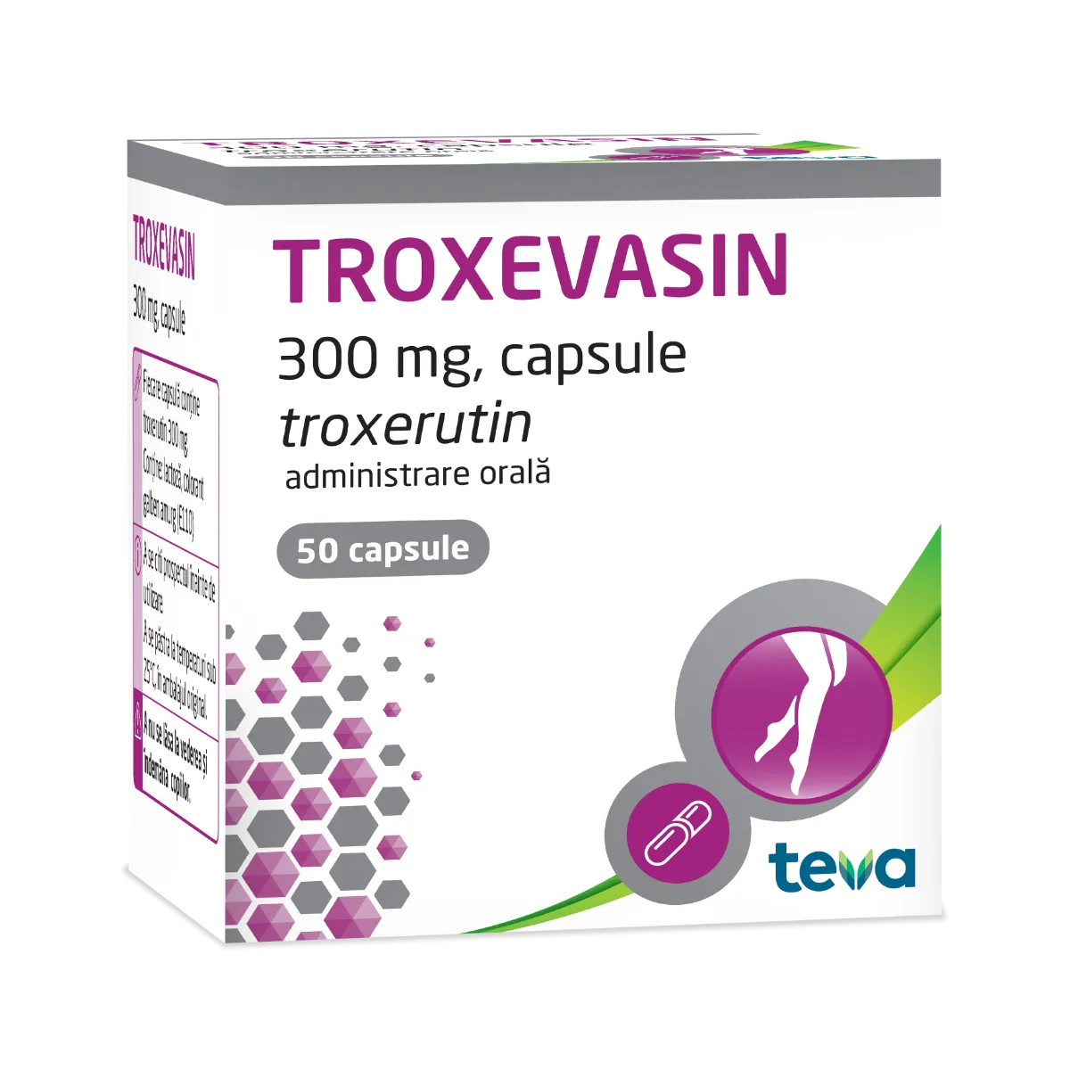 Troxevasin 300 mg, 50 capsule, Actavis