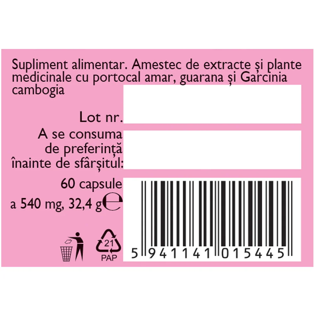 Silueta perfecta M125, 60 capsule, Fares