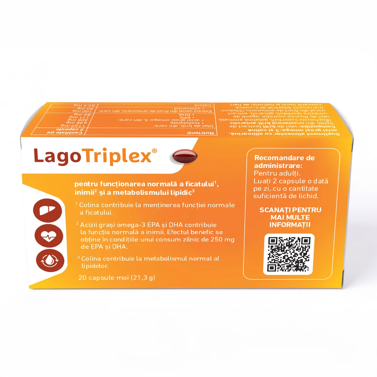 LagoTriplex, 20 capsule moi, Worwag Pharma