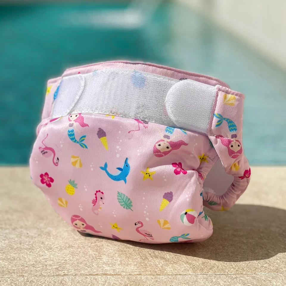 Scutec inot reutilizabil 4-9 kg Roz, 1 bucata, Freds Swim Academy