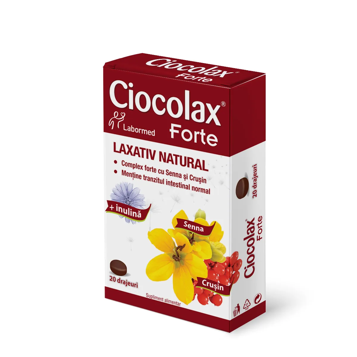 Ciocolax Forte, 20 drajeuri, Solacium 