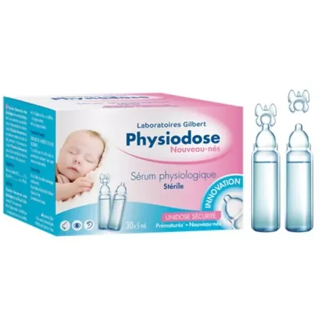 Ser fiziologic pentru nou nascuti Physiodose, 30x5ml unidoze, Gilbert