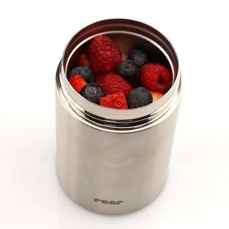 Cutie termica pentru mancare bebelusi din otel inoxidabil pur vidat 90408, 300ml, Reer