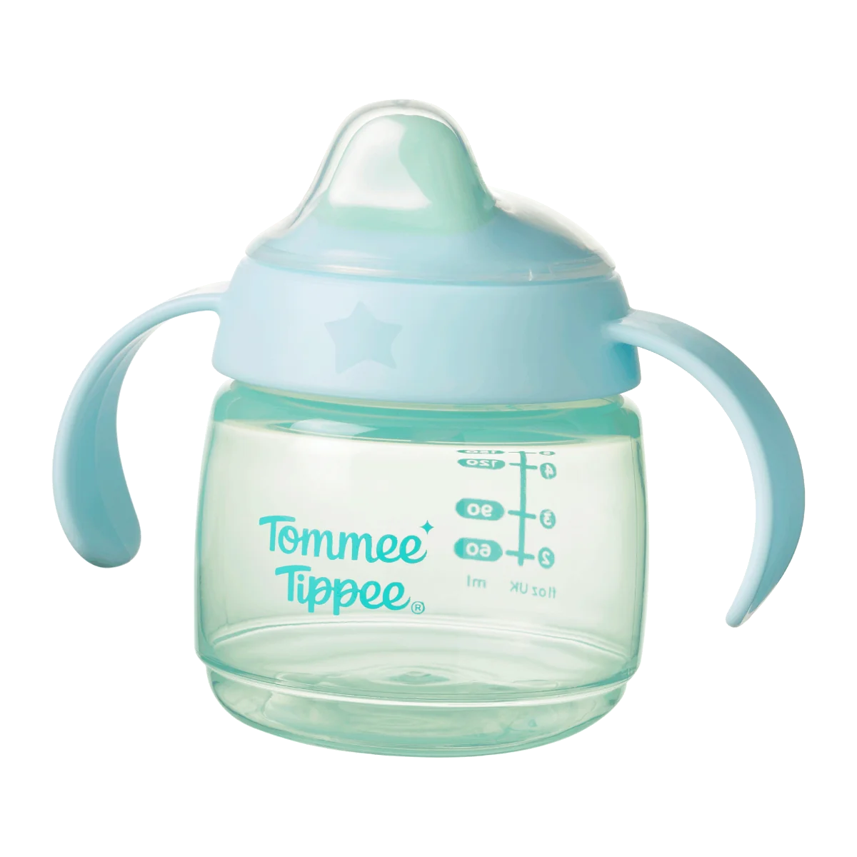 Cana  Starter Spout antiscurgere pentru 4 luni + cu cioc rezistent la muscaturi si manere usor de prins, 150ml, Tommee Tippee