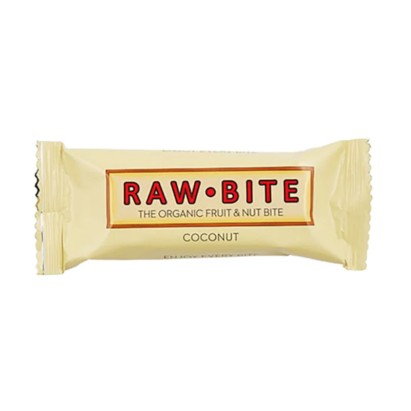 Baton vegan cu cocos Coconut, 50g, Raw Bite