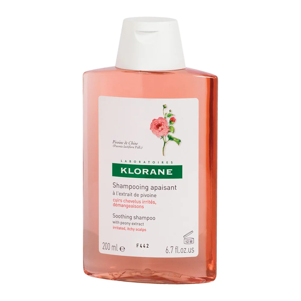 Sampon cu extract de bujor pentru scalp sensibil si iritat, 200ml, Klorane