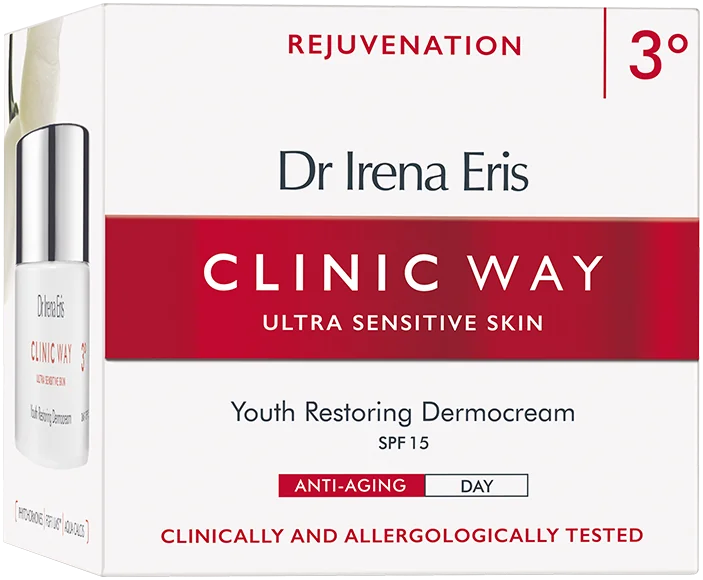 Crema de zi anti-aging netezire SPF15 Clinic Way 3°, 50ml, Dr. Irena Eris