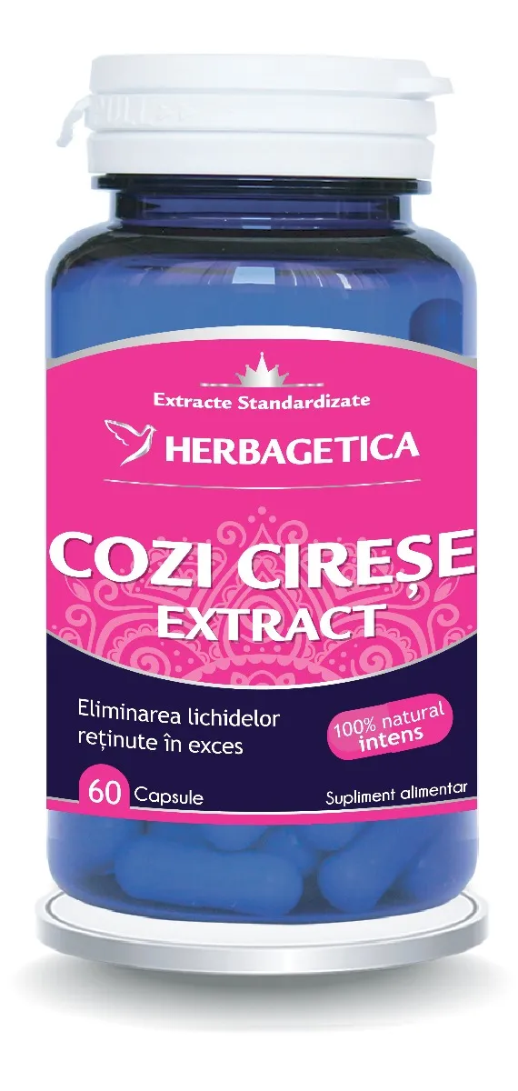 Cozi de Cirese Extract, 60 capsule, Herbagetica
