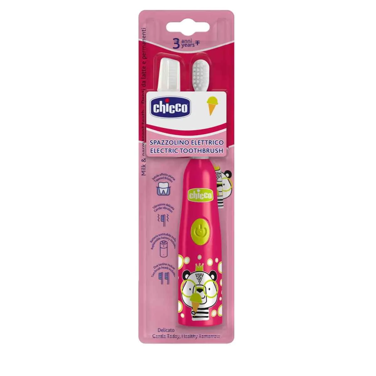 Periuta de dinti electrica Panda 3 ani +, 1 bucata, Chicco 