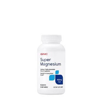 Super Magnesium 400mg, 90 tablete, GNC 
