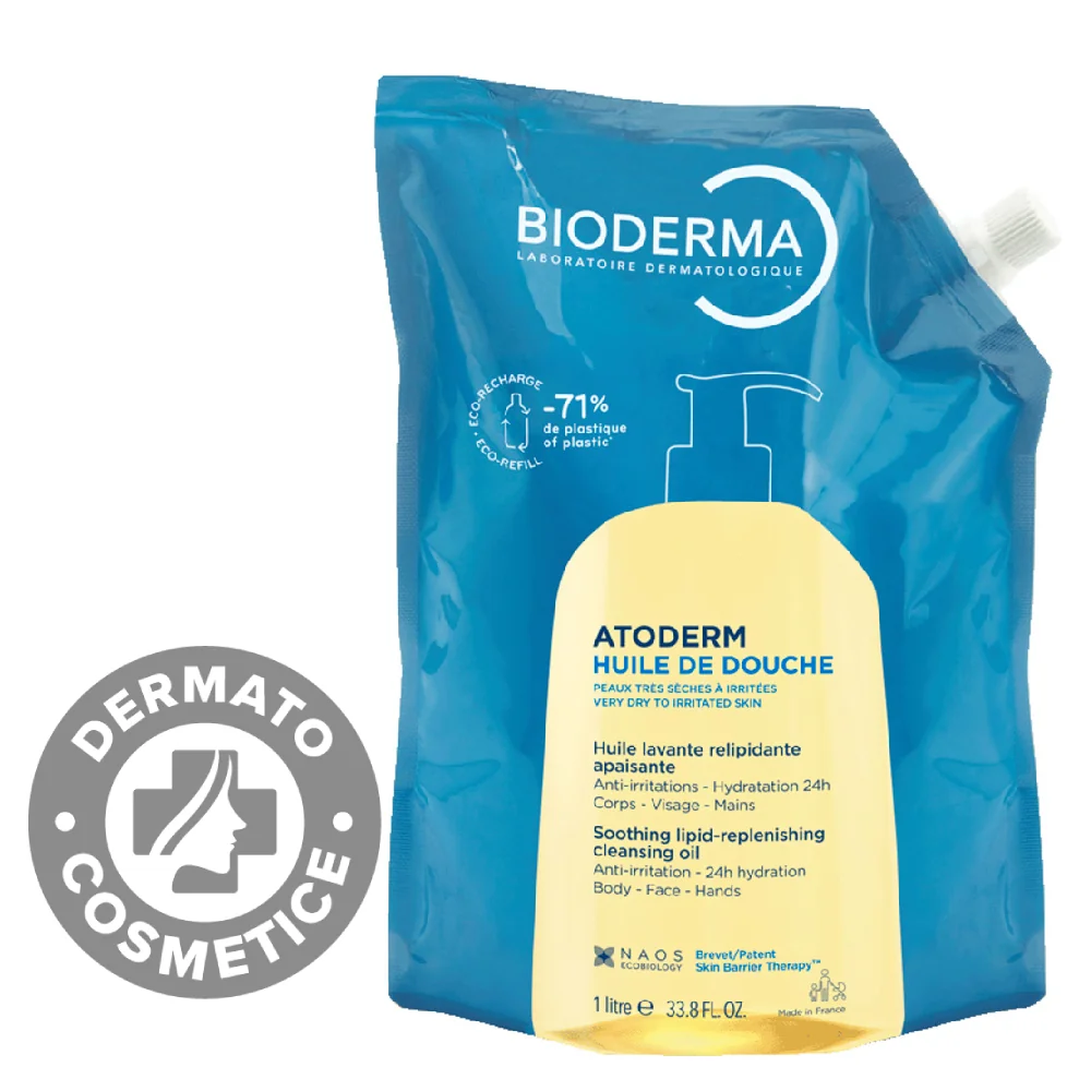 Ulei de dus Eco rezerva Atoderm, 1000ml, Bioderma