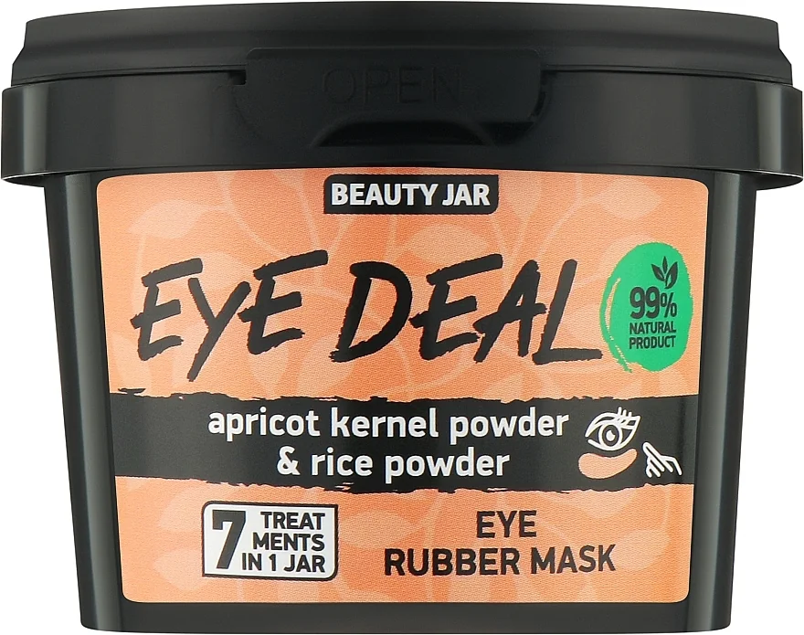 Masca alginata pentru ochi cu pudra din sambure de caisa Eye Deal, 15g, Beauty Jar