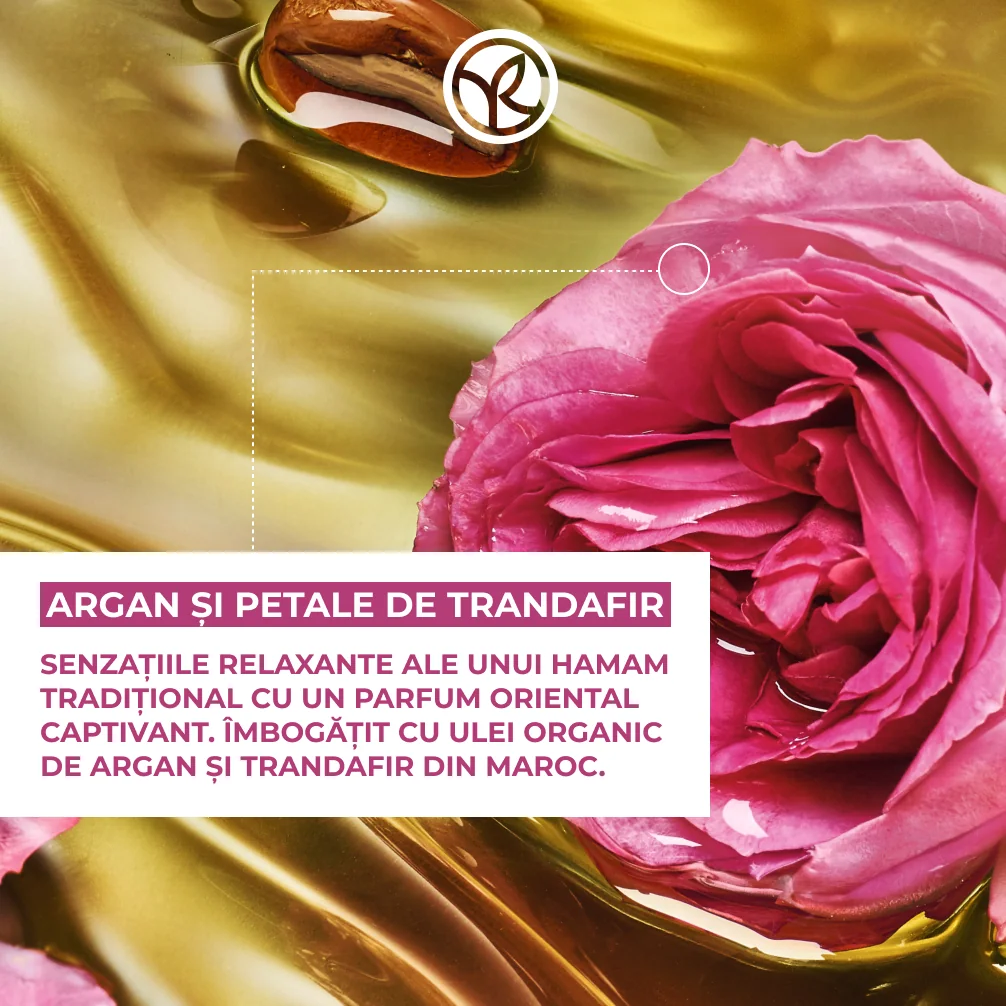 Creme pentru maini cu argan si trandafir bio, 30ml, Yves Rocher 