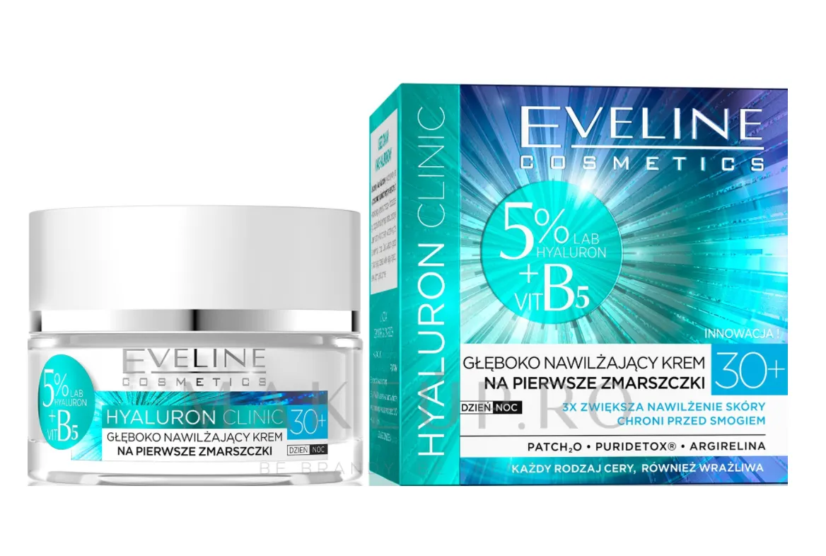 Crema antirid Hyaluron Clinic 30+, 50ml, Eveline Cosmetics