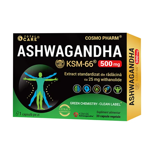 Ashwagandha KSM-66, 30 capsule, Cosmopharm