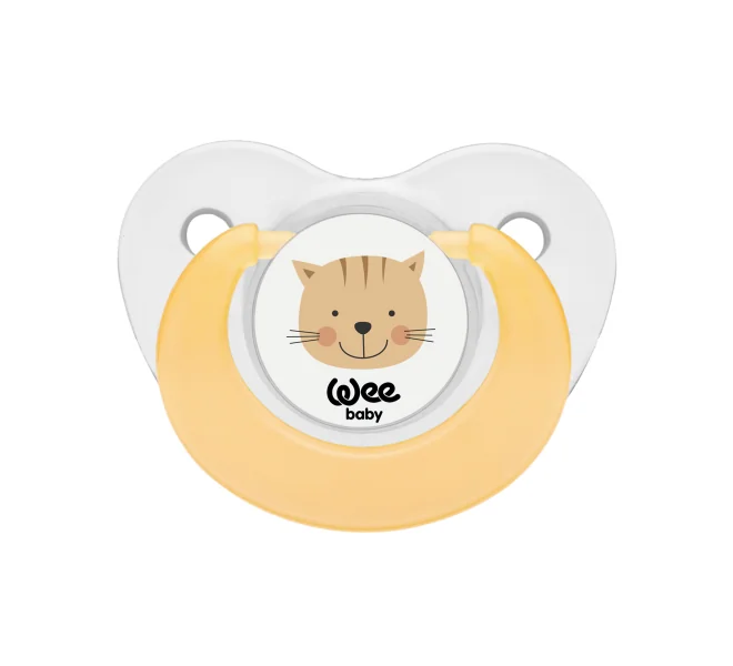 Set suzete din silicon cu forma ortodontica nr.1, 2 bucati, Wee Baby