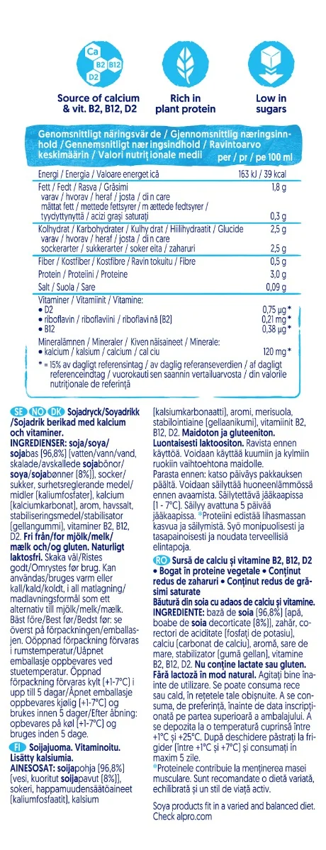 Bautura din soia Original, 1000ml, Alpro