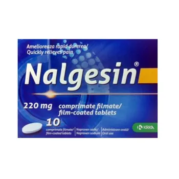 Nalgesin 220 mg, 10 comprimate, Krka 