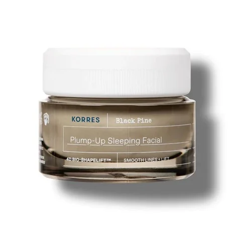 Set Black Pine Crema de noapte 40ml + Ser Dual 15ml, Korres
