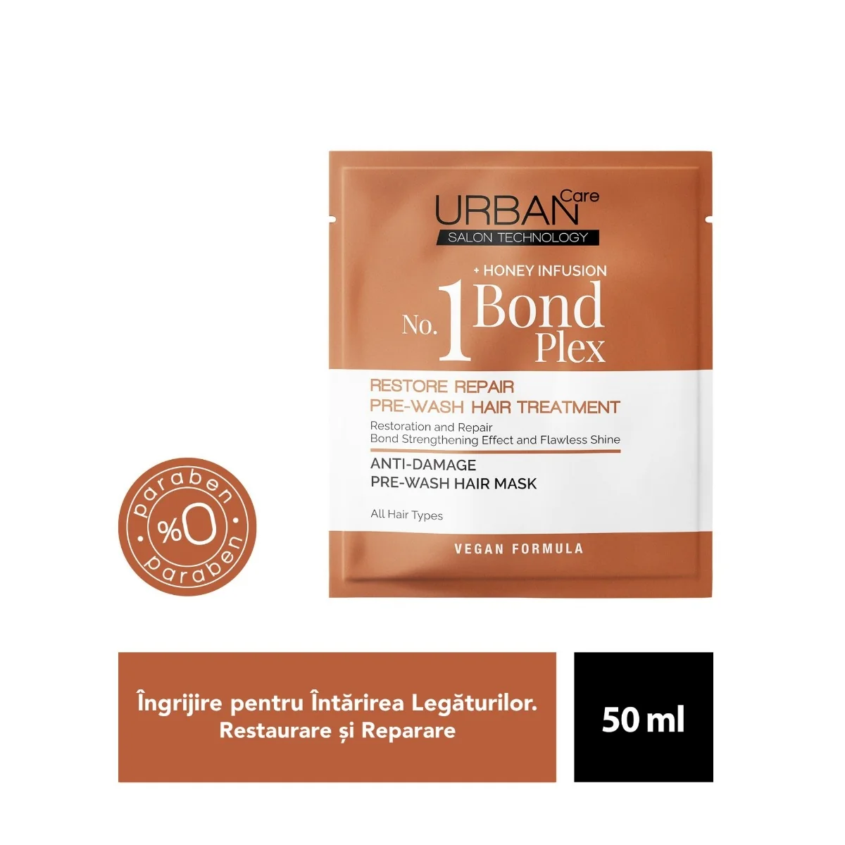 Tratament pre-spalare pentru reparare par Bond Plex No. 1, 50ml, Urban Care