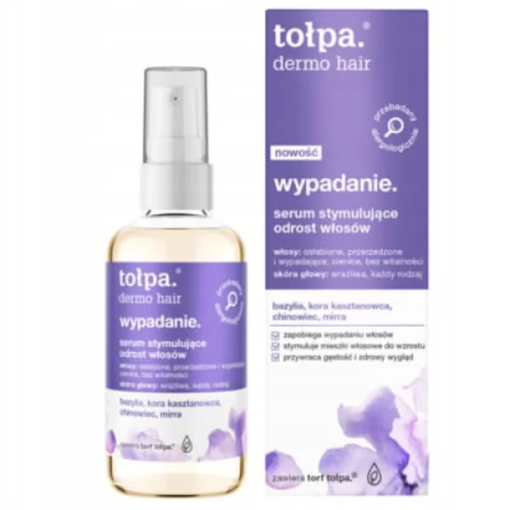 Ser pentru stimularea cresterii parului Dermo Hair, 100ml, Tolpa