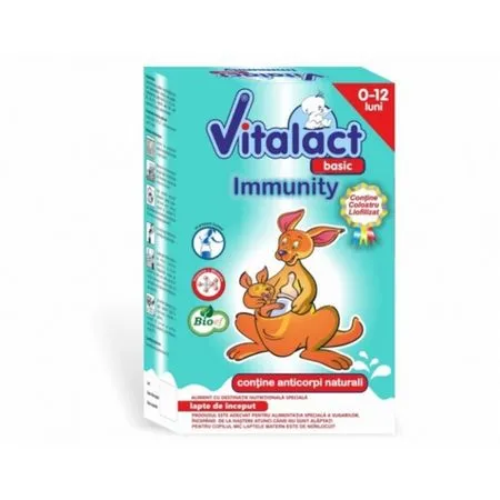 Lapte praf Basic Immunity, incepand de la nastere, 400 g,  Vitalact