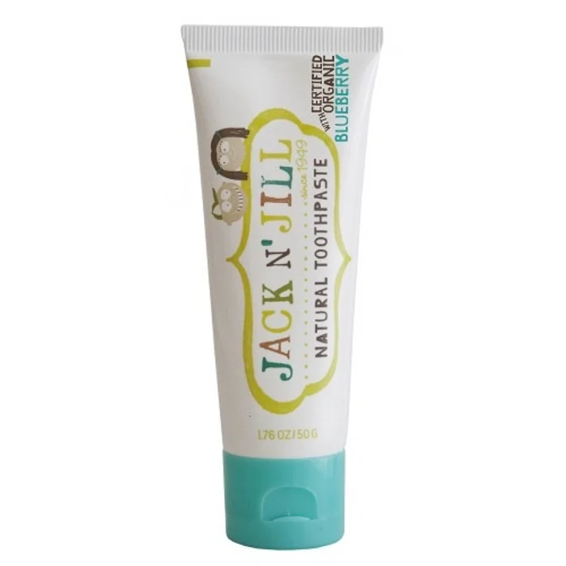 Pasta de dinti naturala pentru copii incepand cu +6 luni cu afine organice, 50g, Jack N' Jill Kids