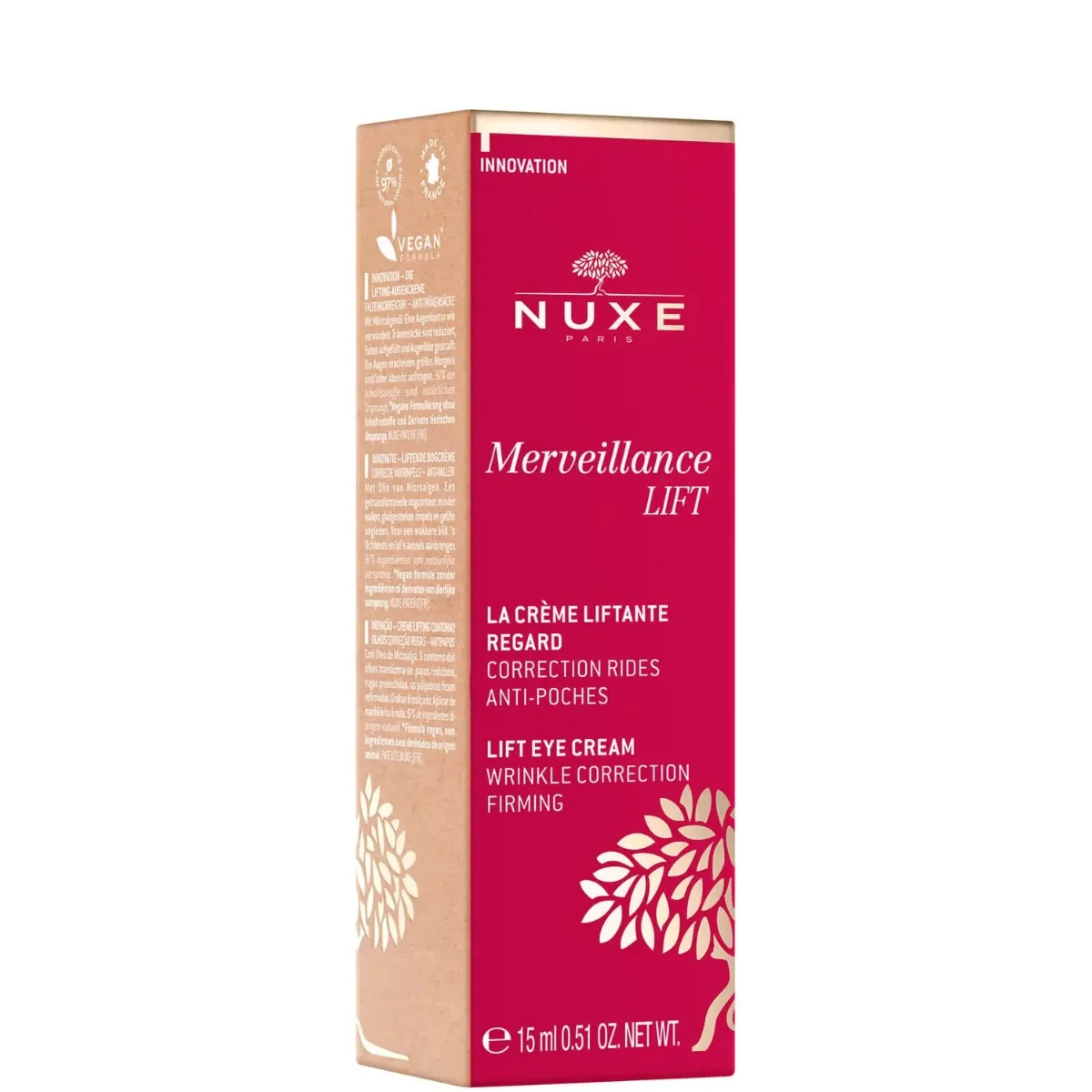 Crema cu efect de lifting pentru zona ochilor Mervellance, 15ml, Nuxe 