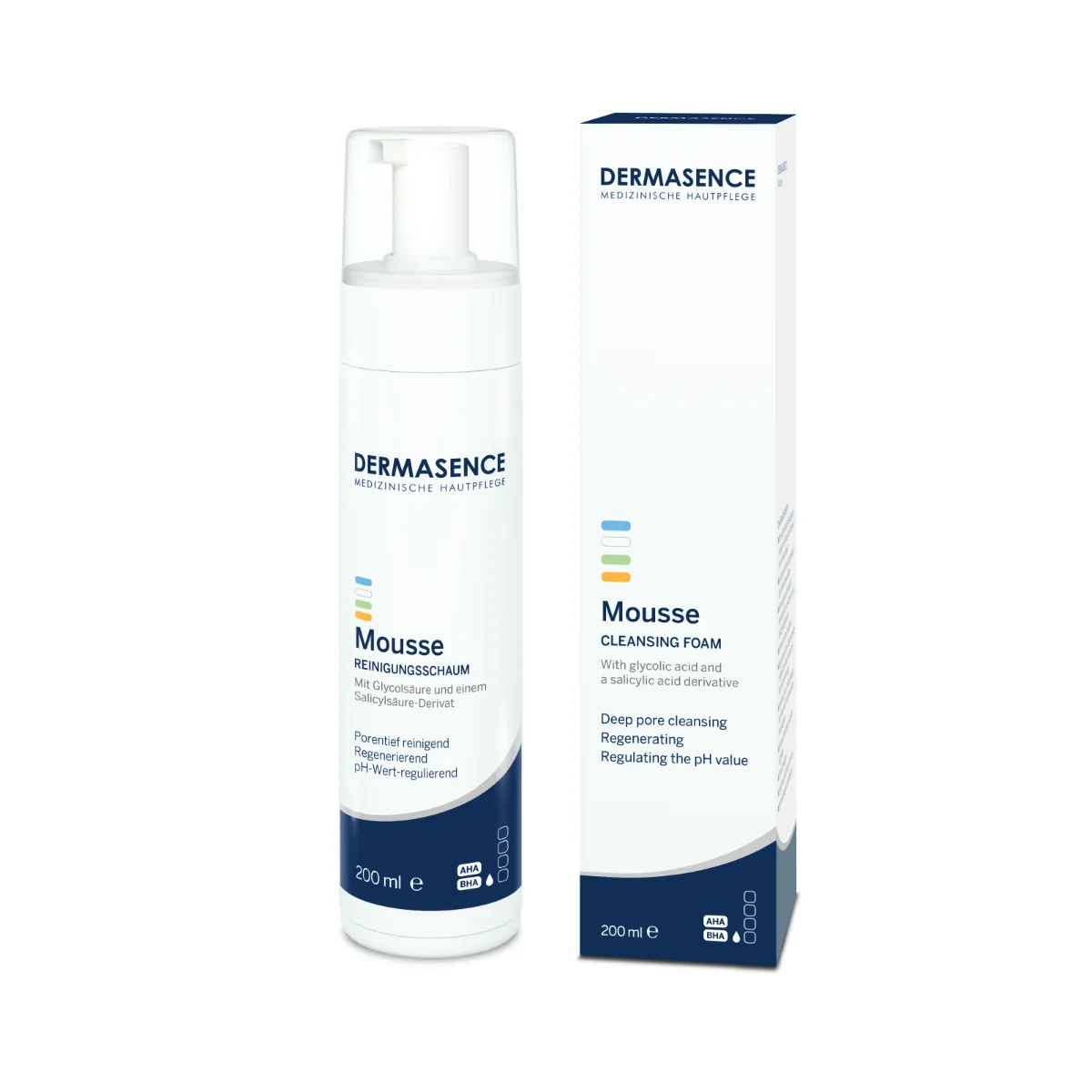 Spuma de curatare pentru ten, 200ml, Dermasence