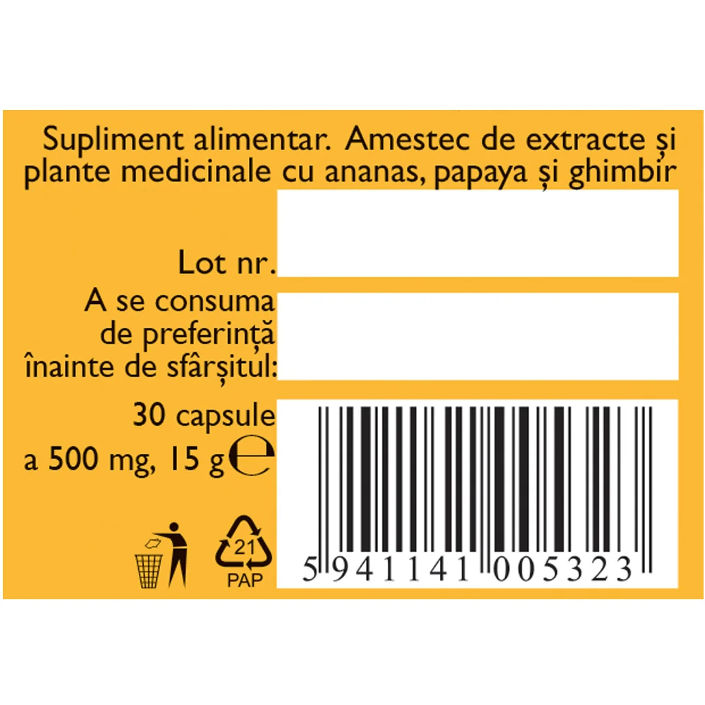 Digestie usoara, 30 capsule, Fares