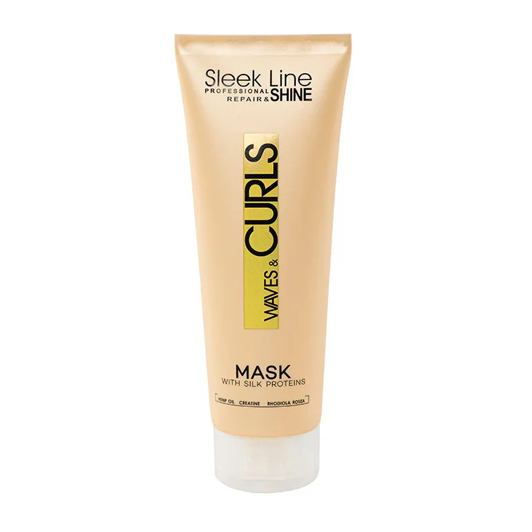 Masca pentru par ondulat Waves & Curls, 250ml, Sleek Line