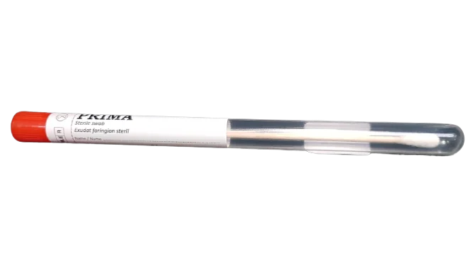 Recipient recoltare exudate faringiene in tub, 1 bucata, Delta