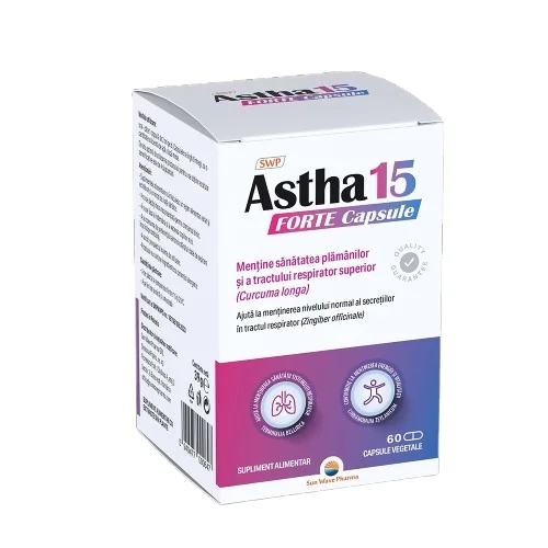 Astha 15 Forte, 60 capsule vegetale, Sunwave Pharma