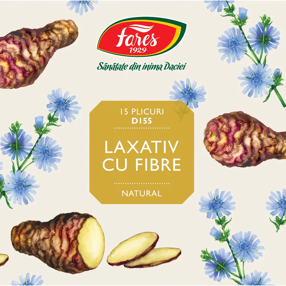 Laxativ cu fibre, 15 plicuri, Fares